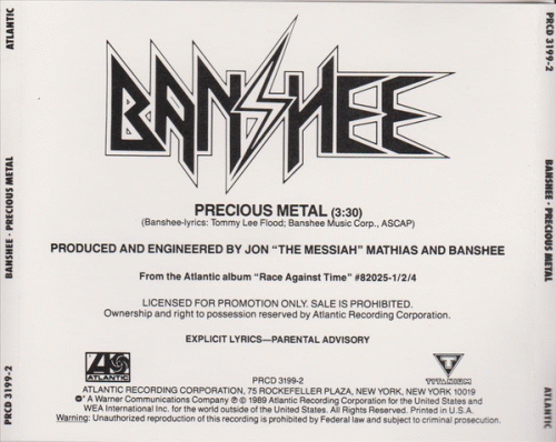 Banshee (USA) : Precious Metal